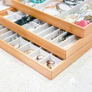Desktop Makeup Mirror with Storage Tray