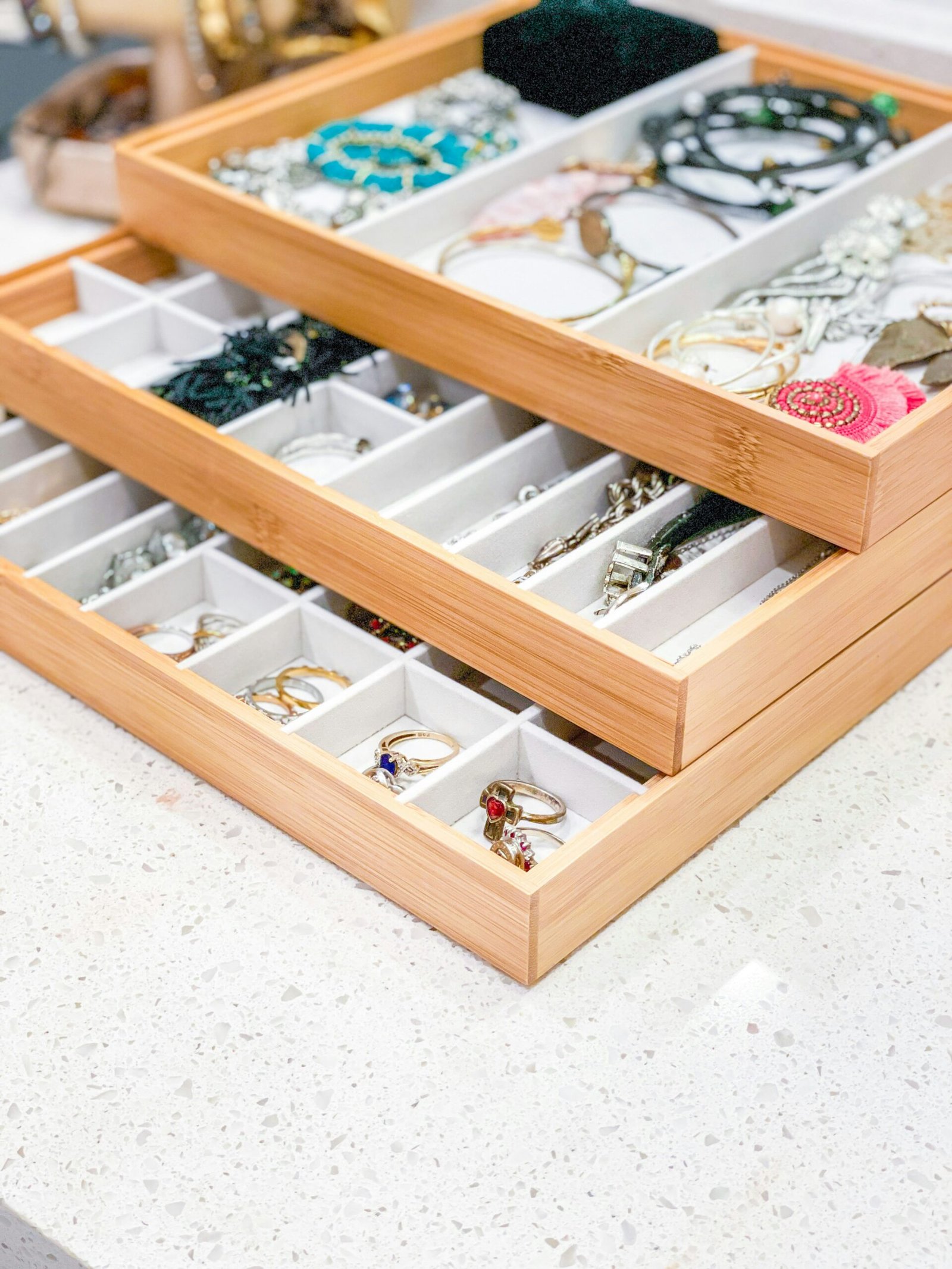 Desktop Makeup Mirror with Storage Tray